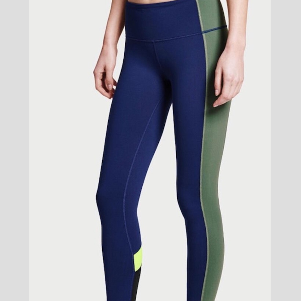 VICTORIA’S SECRET Olive & Navy Knockout Tights